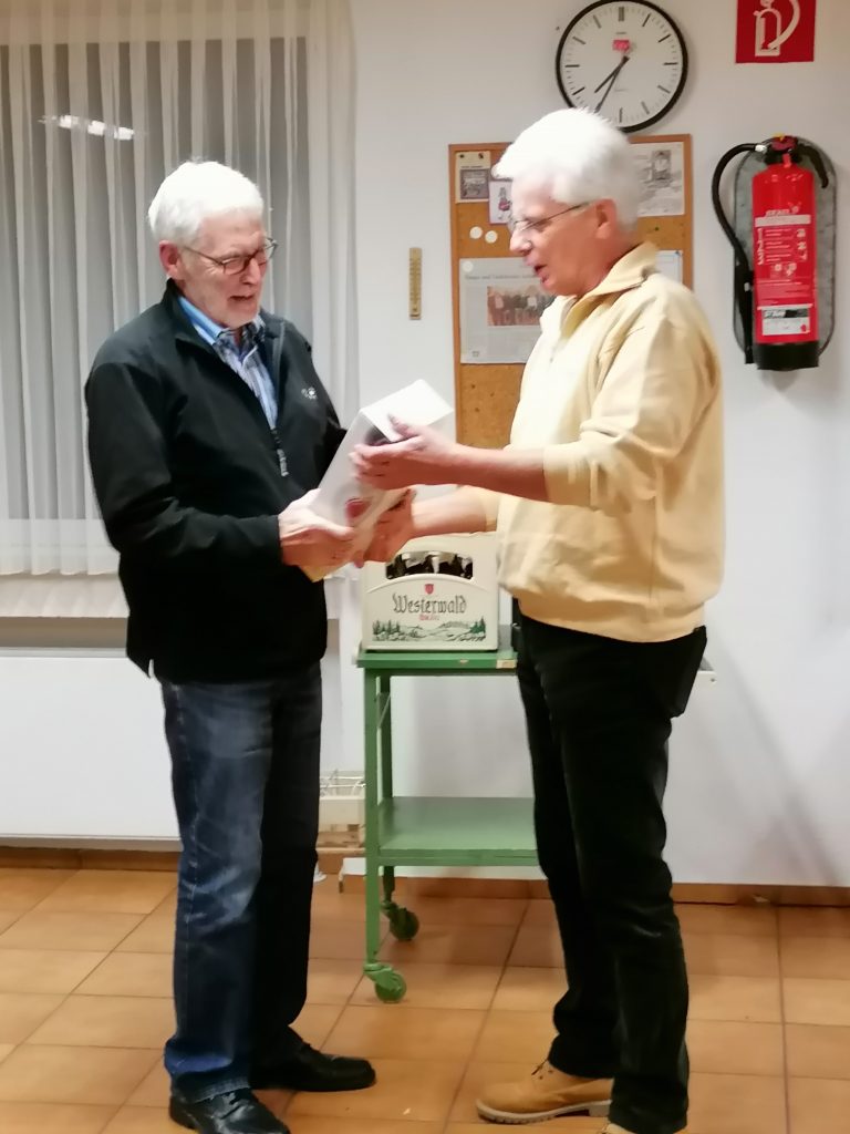 Ulrich Buscher gratuliert Klaus Conredel zum 70. Geburtstag